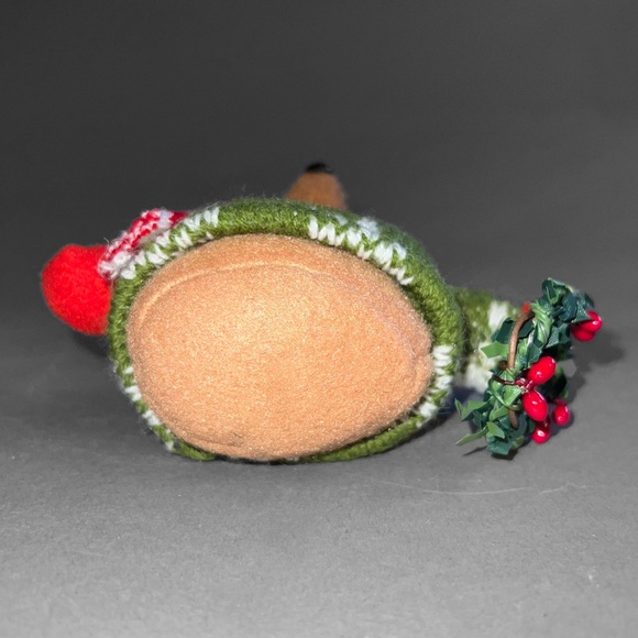 Christmas Reindeer Plush Ornament - Picture 6 of 6